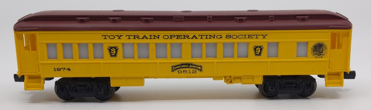 Lionel 6-9512 O Gauge TTOS 1974 Summerdale Passenger Car #9512 LN/Box