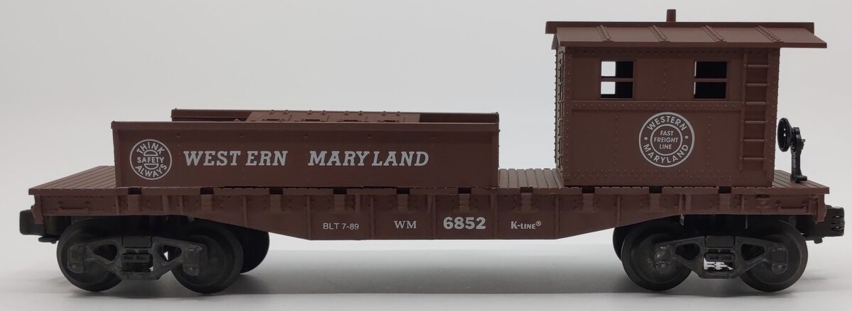 K-Line K6852 O Gauge Western Maryland Boom Car EX/Box