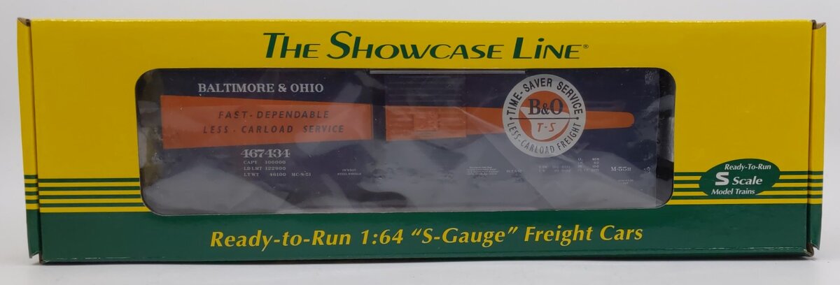 S-Helper 00524 S Scale Baltimore & Ohio 40' Steel Re-Built Boxcar #467434 LN/Box