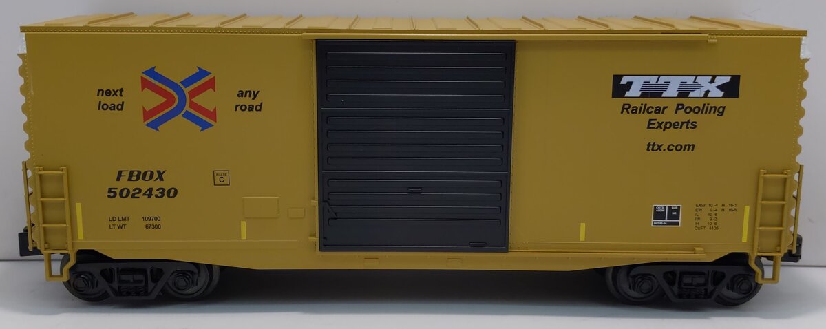 MTH 30-74647 O TTX 40' Hi-Cube Boxcar #502430 LN/Box