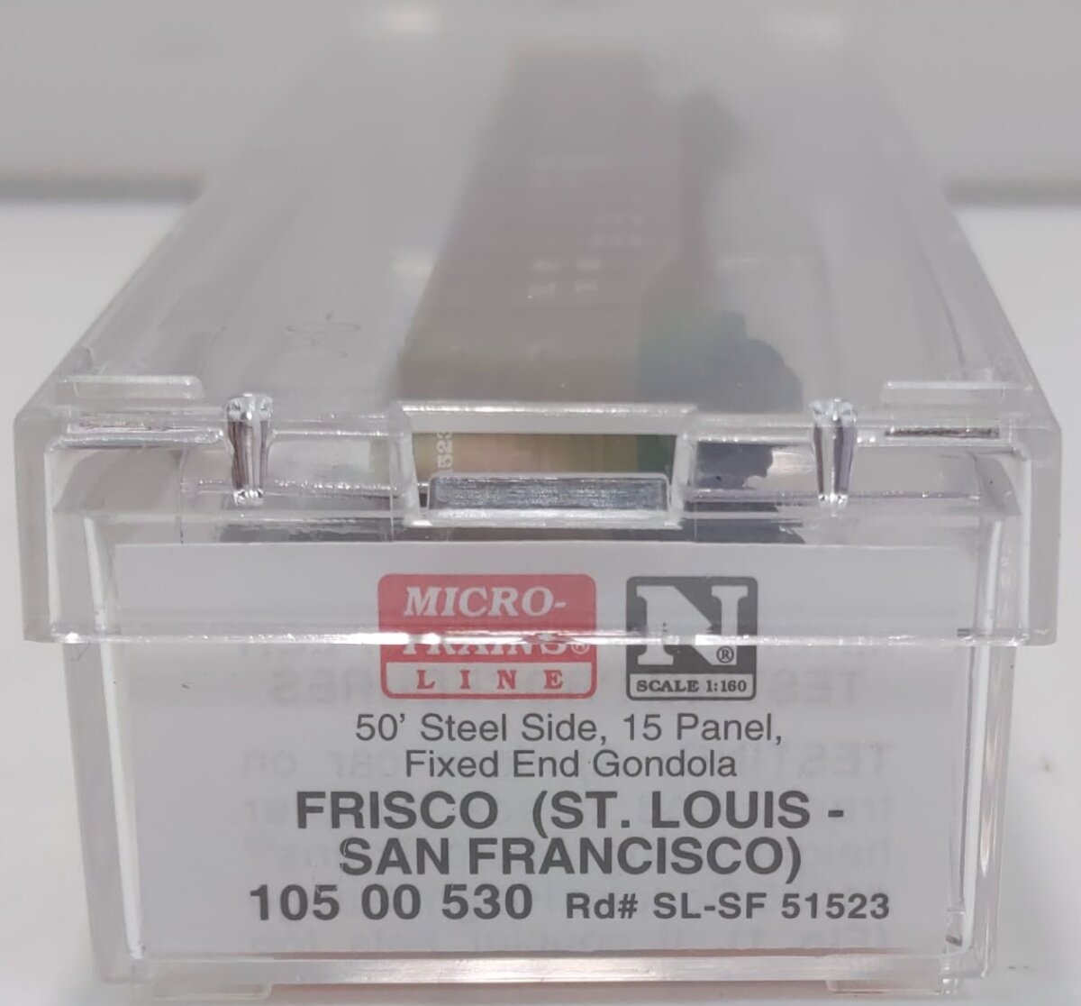 Micro-Trains 10500530 N Frisco 50' 14 Panel Steel Fishbelly Side Gondola #51523 NIB