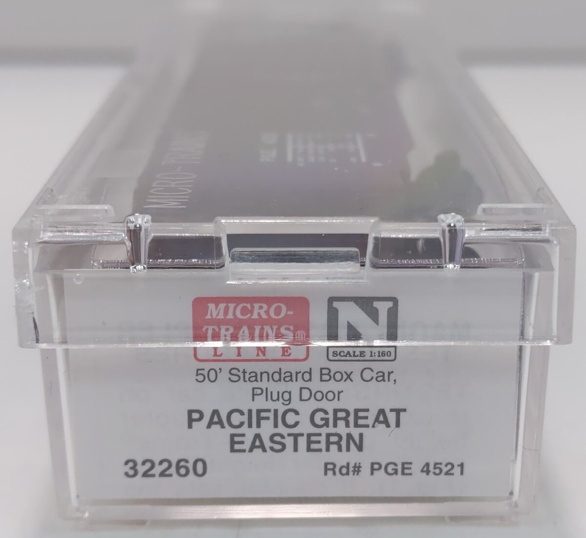 Micro-Trains 03200260 N Scale PGE 50' Standard Plug Door Boxcar #4521 NIB