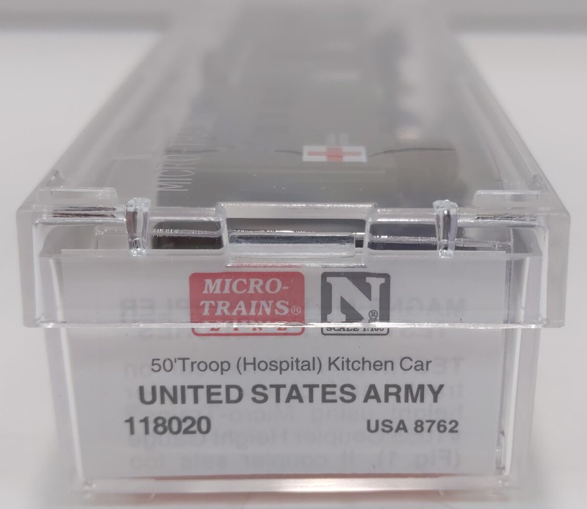 Micro-Trains 11800020 N United States Army 50' Troop Hospital Kitchen Car #8762 NIB
