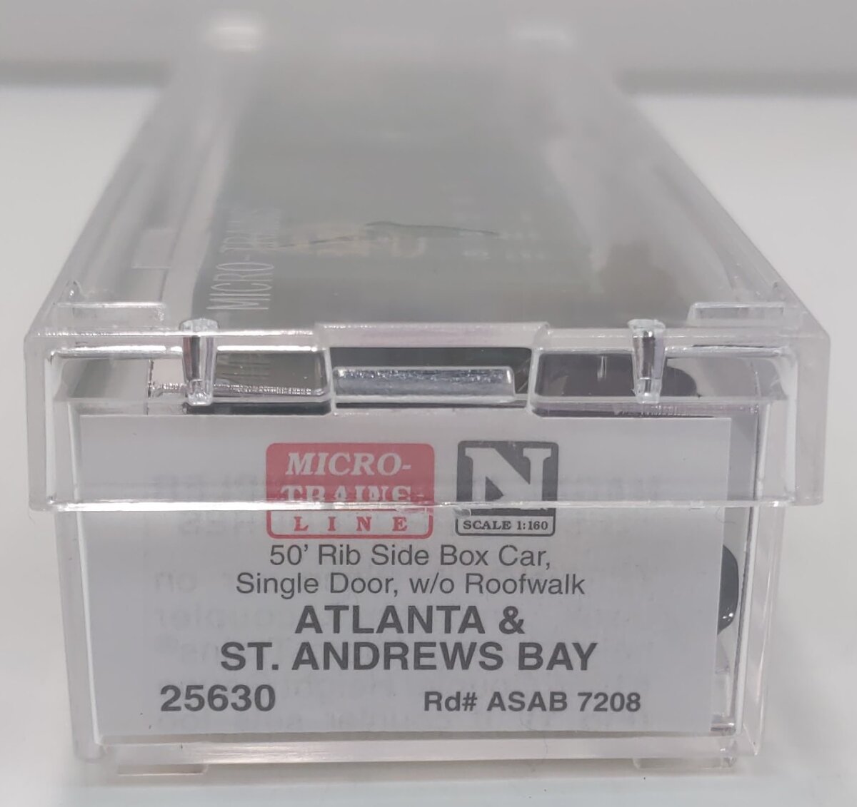 Micro-Trains 02500630 N ASAB 50' Rib Side Single Door Boxcar w/o Roofwalk #7208 NIB