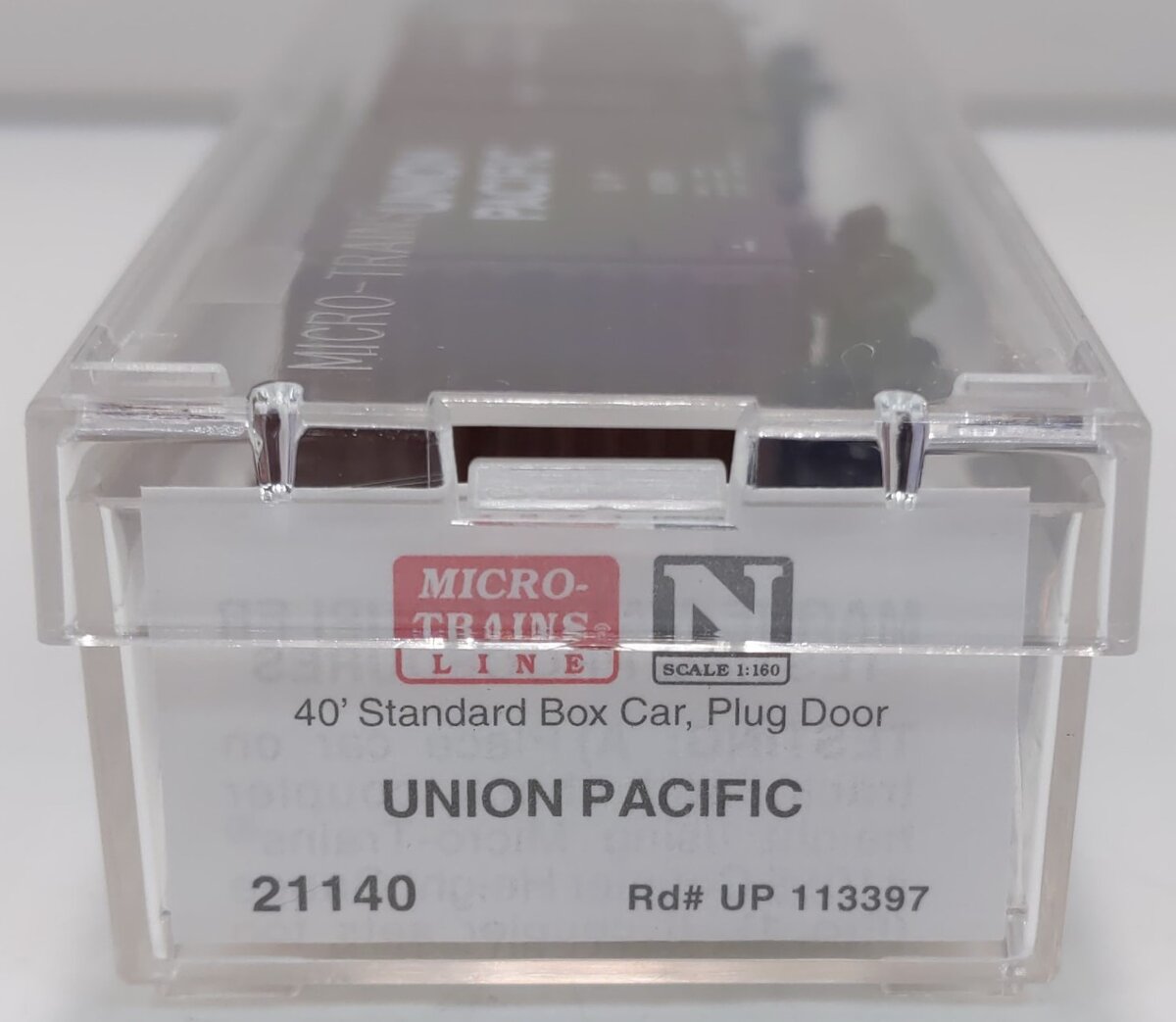 Micro-Trains 02100140 N Union Pacific 40' Standard Plug Door Boxcar #113397 NIB