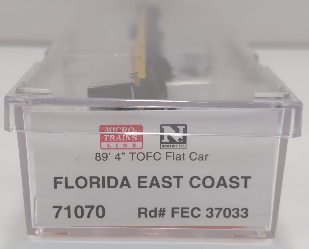 Micro-Trains 07100070 N Florida East Coast 89' 4" TOFC Flat Car #37033 LN/Box