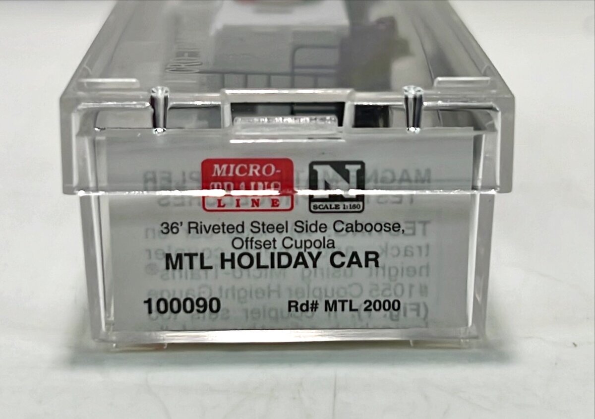 Micro-Trains 10000090 N MTL - Holiday Car 36' Christmas Caboose #2000