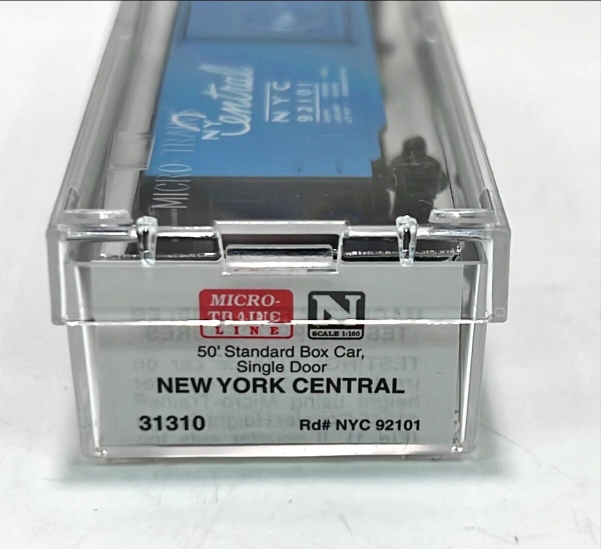 Micro-Trains 03100310 N New York Central 50' Single Door Standard Boxcar #92101 LN/Box