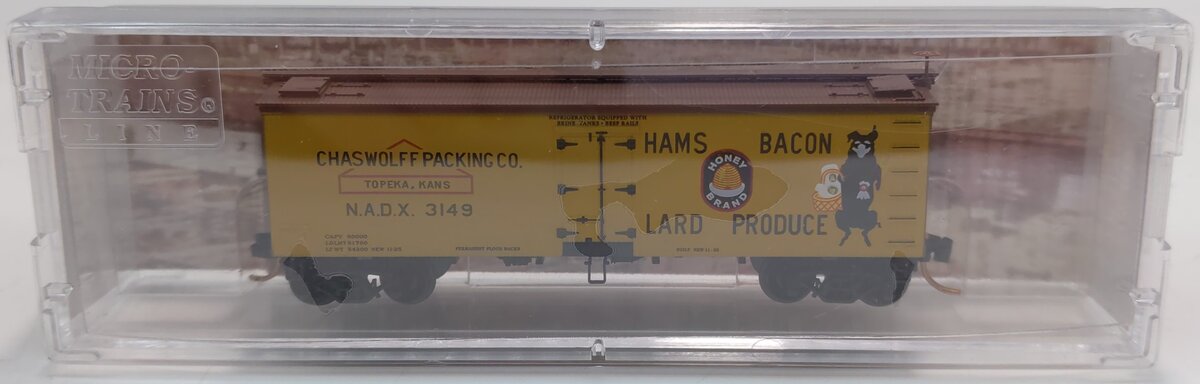 Micro-Trains 05800516 N Chaswolff Packing 36' Wood Sheathed Reefer #3149 LN/Box