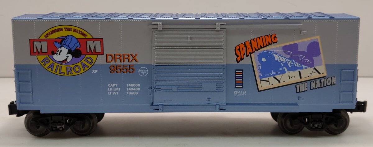 Lionel 6-29205 Mickey Mouse Railroad Hi-Cube Boxcar LN/Box