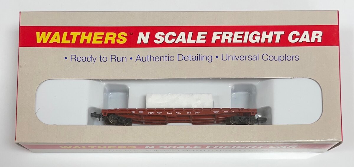 Walthers 932-8204 N Scale PRR 54' GSC Flat Car #469500 LN/Box