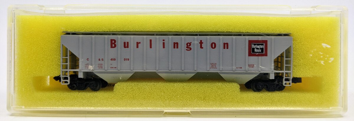 Precision Masters 1529 N Scale Burlington 3-Bay Covered Hopper #459019 LN