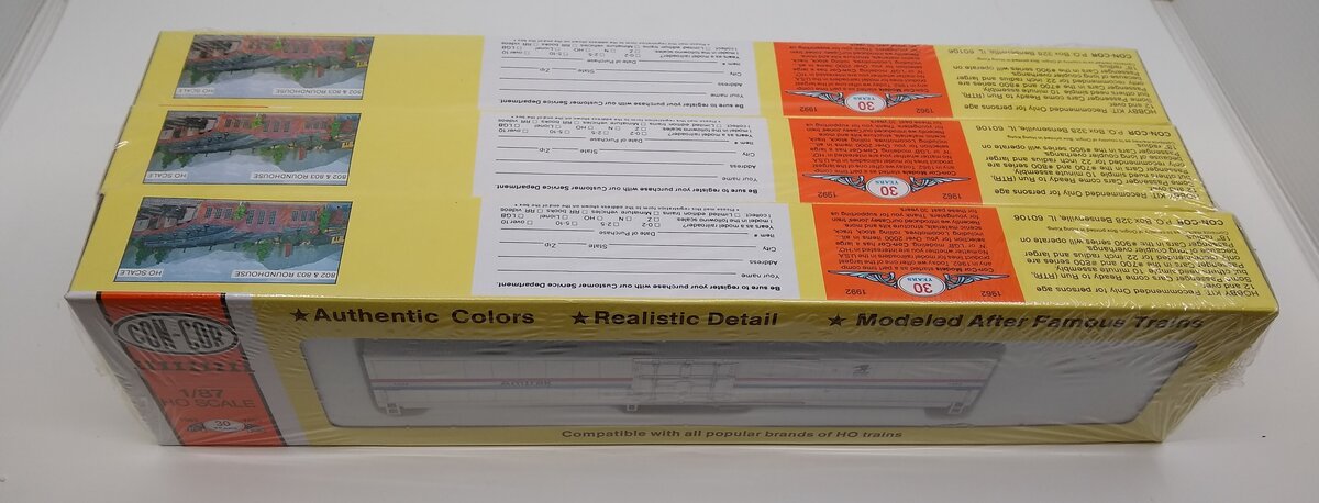 Con-Cor 0001-090605 HO Scale Amtrak Phase III Mail Handling Car Kit (Set of 3)