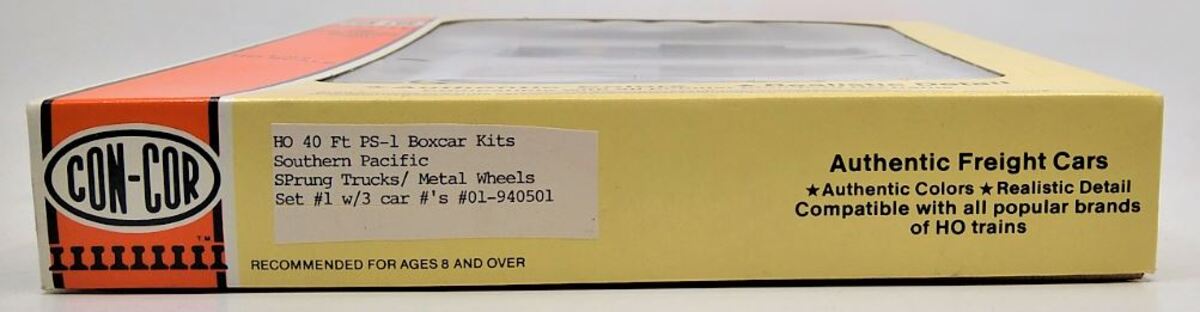 Con-Cor 01-940501 HO Scale Southern Pacific PS-1 Boxcar Kit (Set of 3)