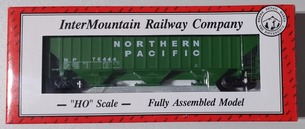 InterMountain 45345-08 HO Northern Pacific 3-Bay Covered Hopper #76444 NIB