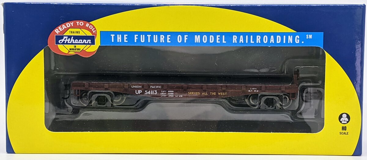 Athearn 96349 HO Scale Union Pacfic 40' Flatcar #54113