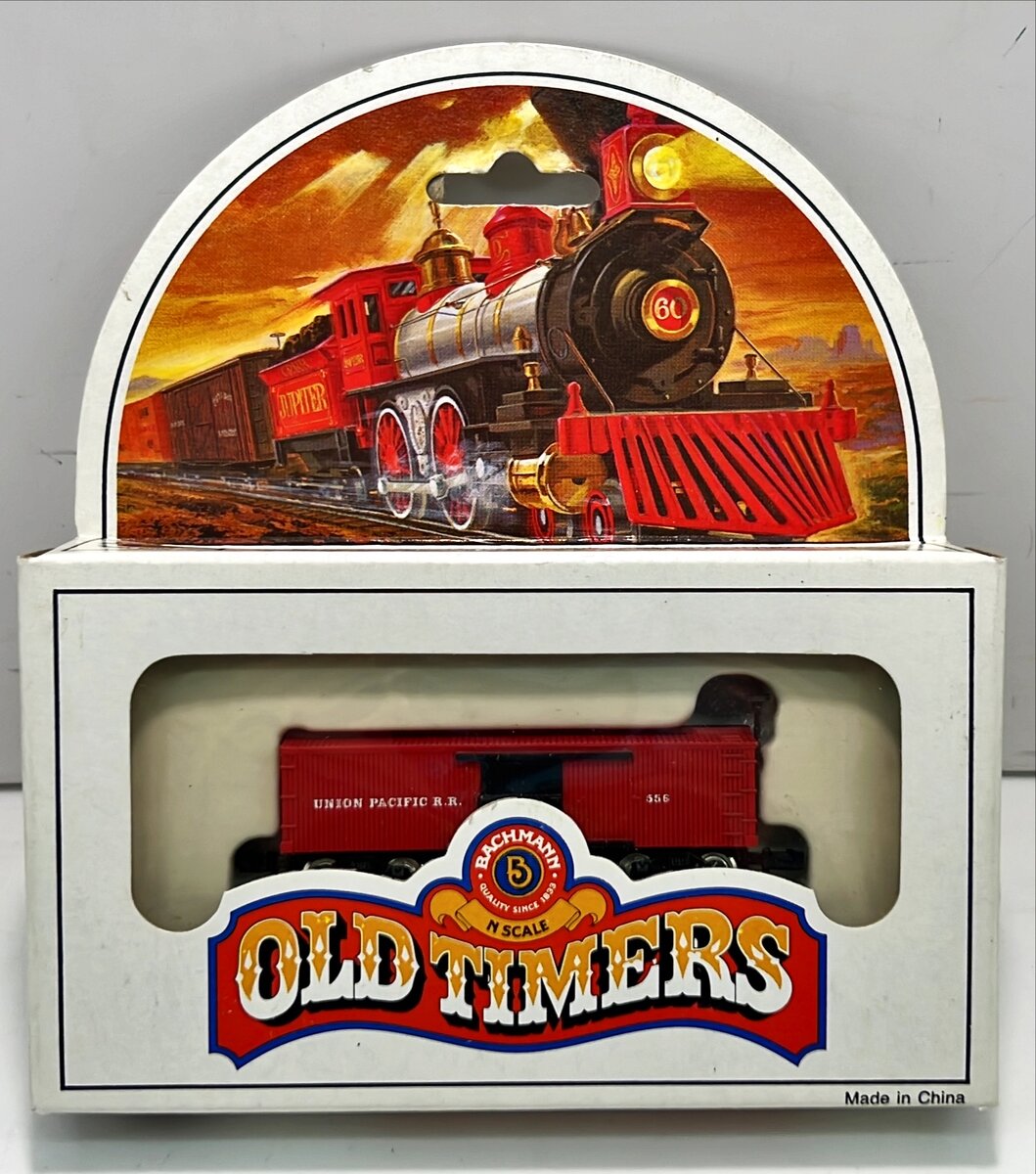 Bachmann 75051 N Scale 1860 Old Timers Union Pacific 34' Box Car #556