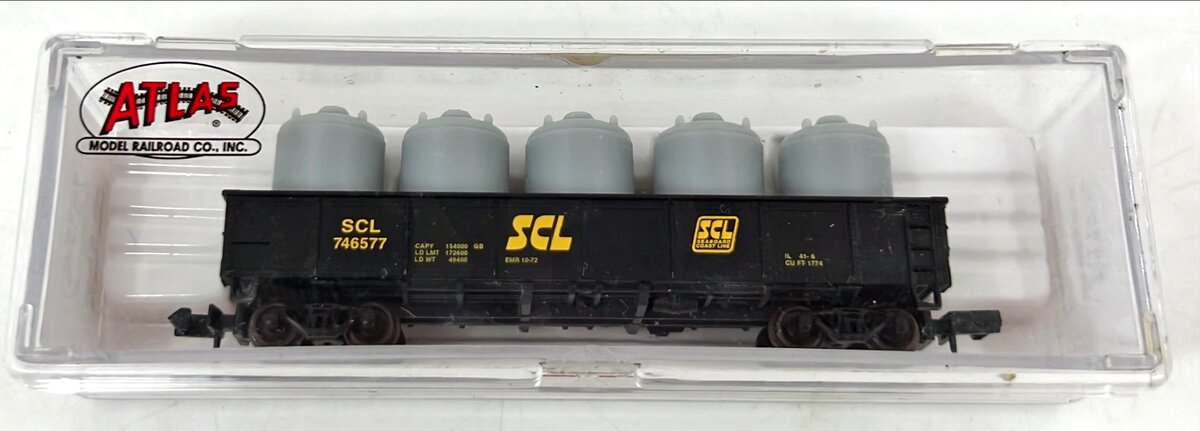 Atlas 35031 N Scale Seaboard Coast Line 42' Gondola #746577 LN/Box