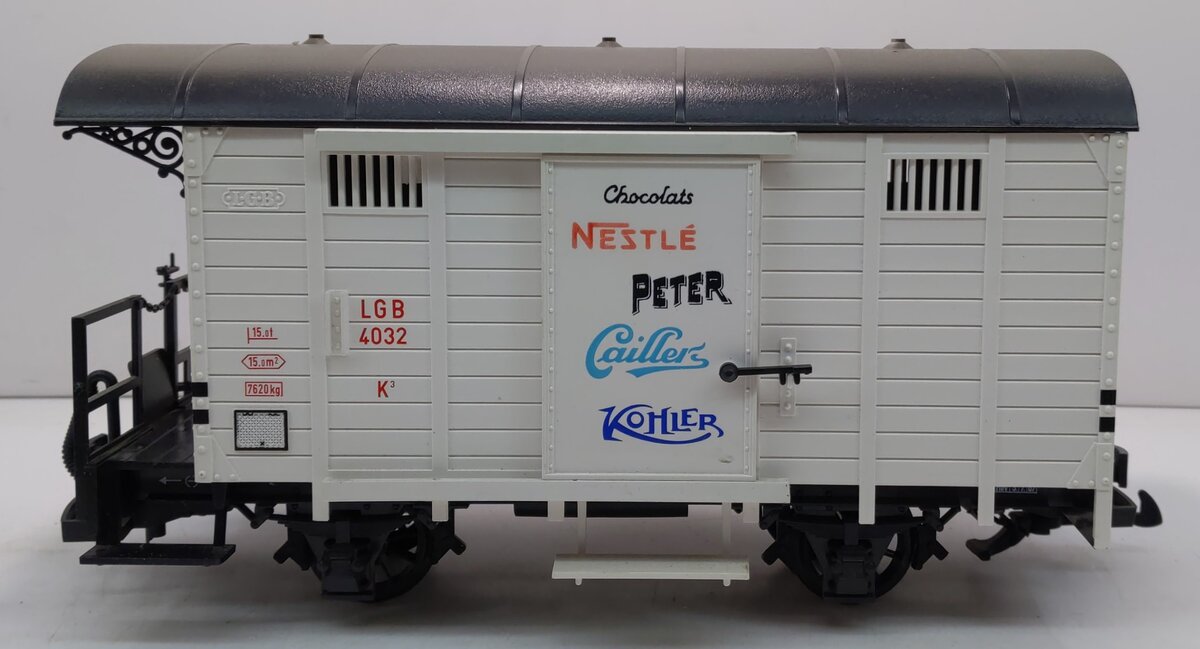 LGB 4032 G Scale Nestle Peter Caillers Chocolate Boxcar LN/Box