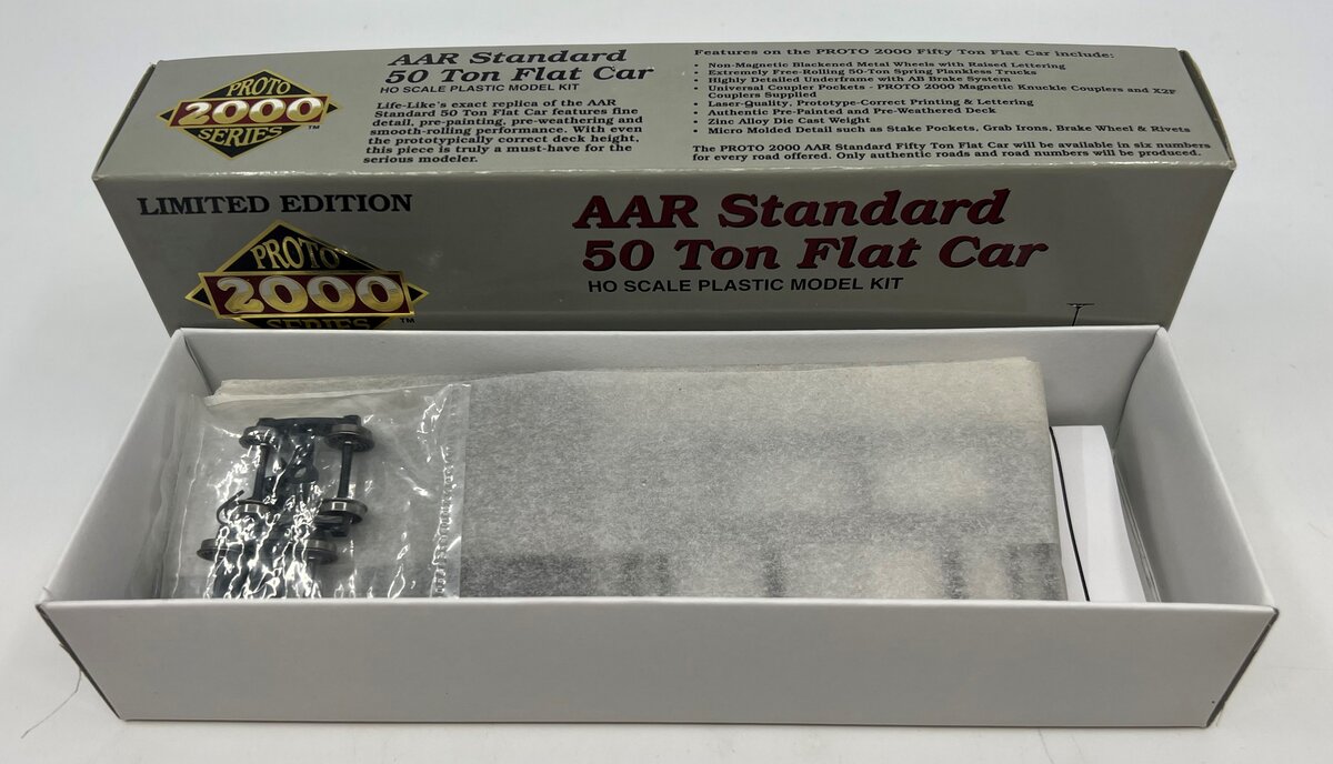 Proto 2000 21921 HO D&RGW 50 Ton Flat Car Kit #22002
