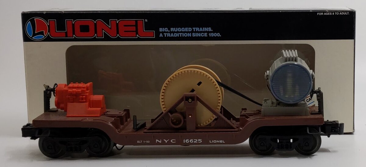 Lionel 6-16625 O Gauge New York Central Extension Searchlight Car EX/Box