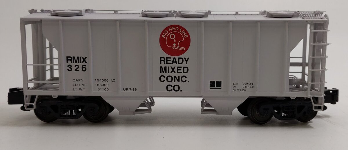 S-Helper 00090 S Gauge Ready Mixed Concrete PS-2 2-Bay Hopper #326 EX/Box