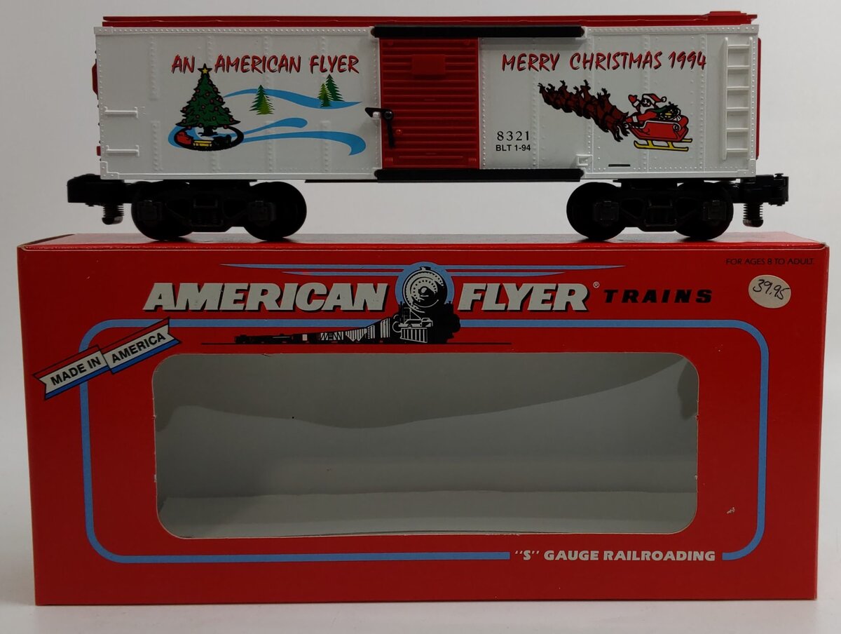 American Flyer 6-48321 S Gauge American Flyer Christmas Boxcar LN/Box