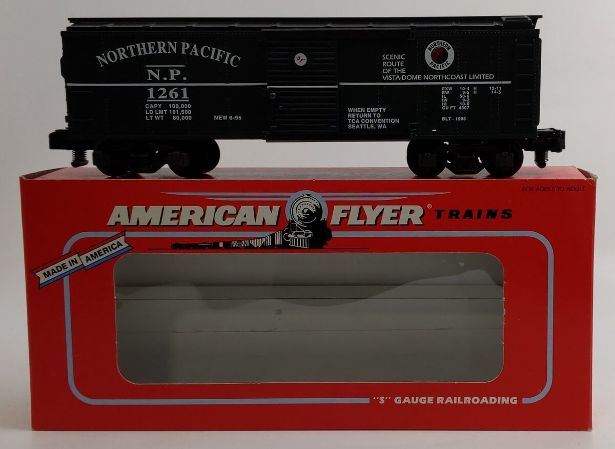 American Flyer 6-48492 S Gauge TCA Northern Pacific Boxcar #1261 EX/Box
