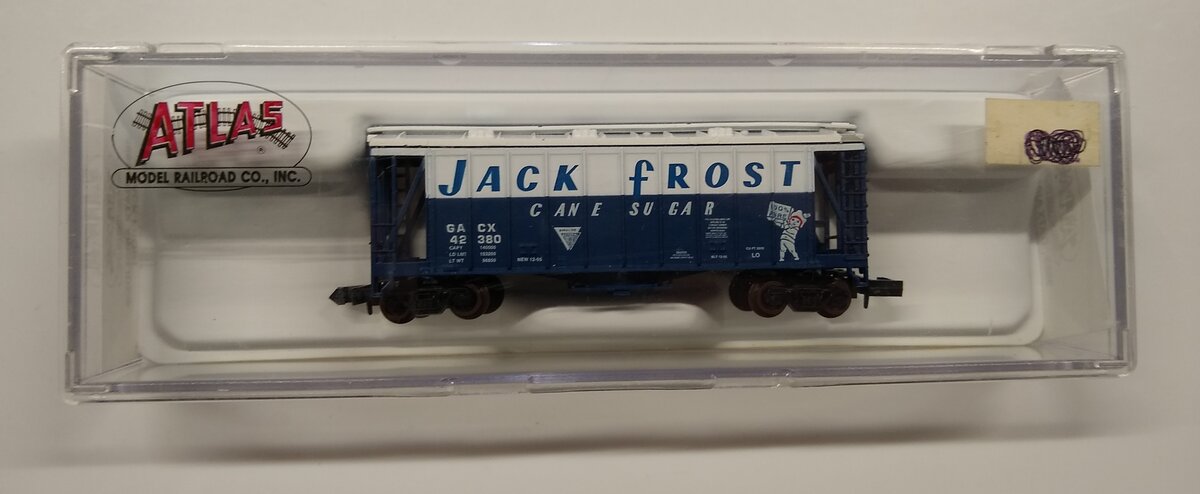 Atlas 3865 N Jack Frost GATX Airslide Covered Hopper #42380 LN/Box