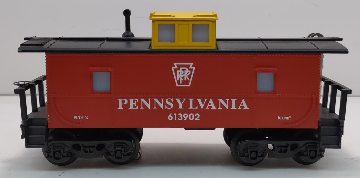 K-Line K613902 Pennsylvania Illuminated Caboose LN