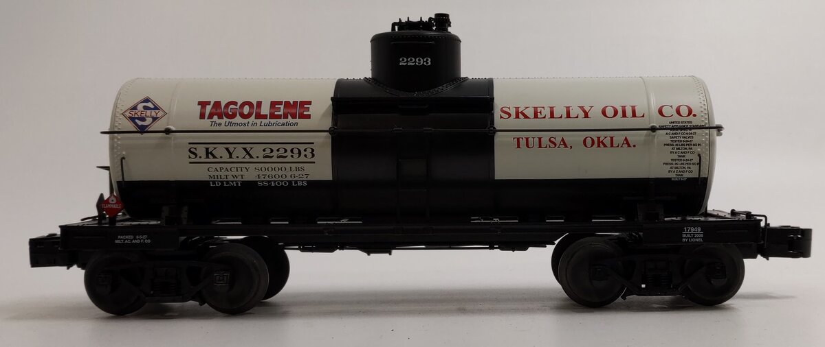Lionel 6-17949 O Gauge Skelly Oil 8,000 Gallon Single Dome Tank Car #2293 LN/Box