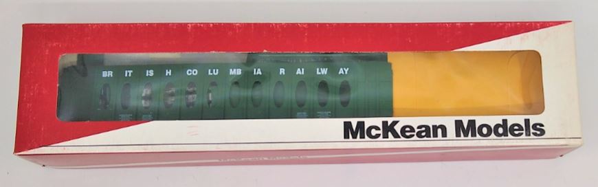 McKean 1705 HO Scale British Columbia Center Beam Flat Car #871244