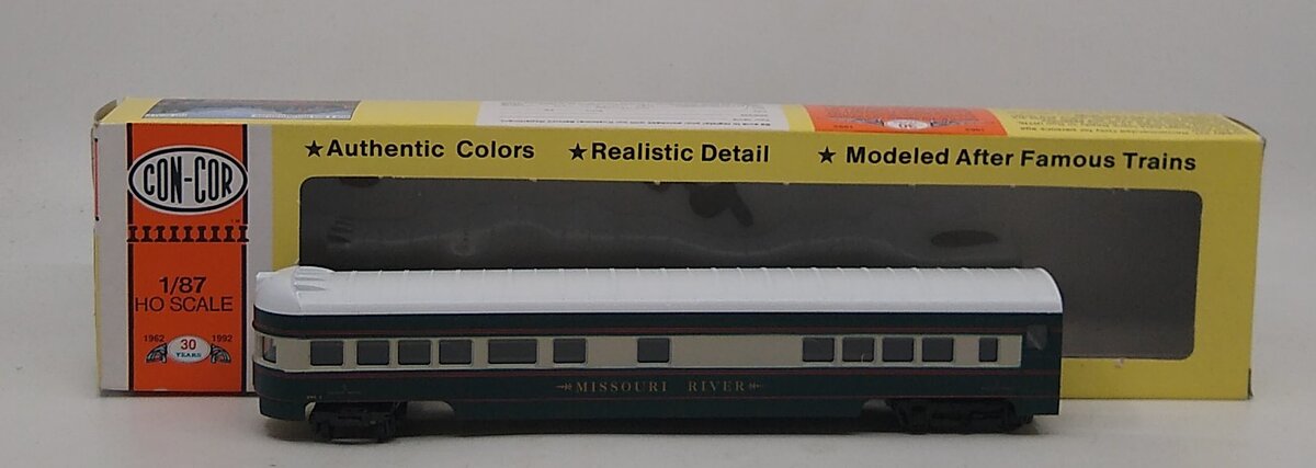 Con-Cor 001-00960M HO Scale Missouri River Observation Passenger Car