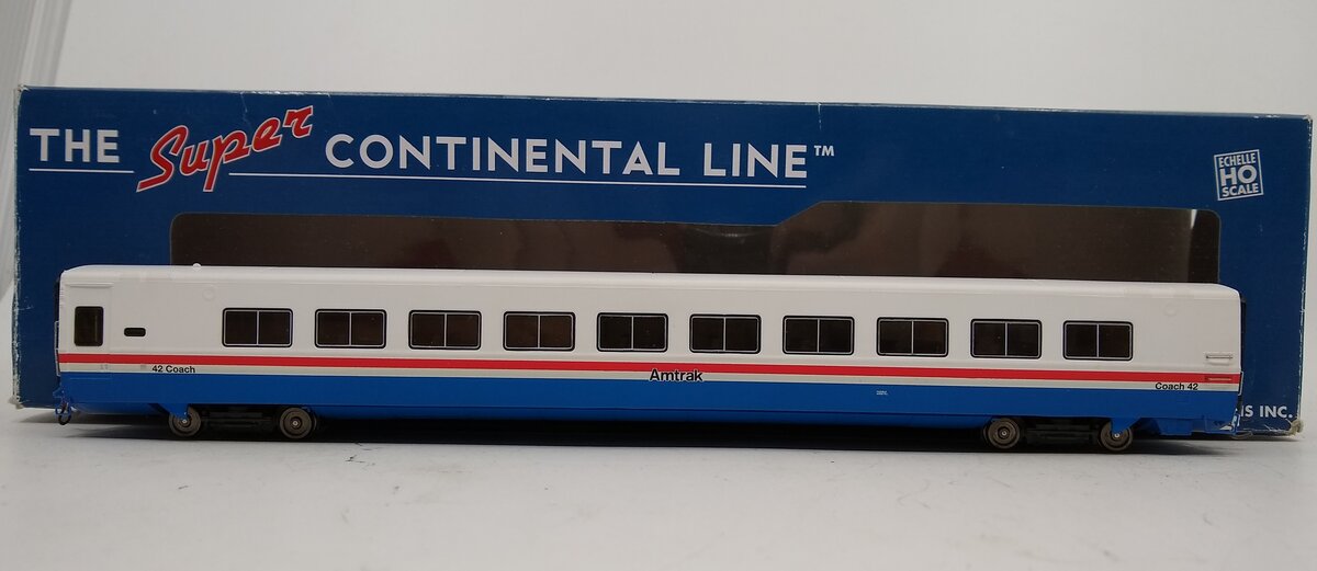 Rapido Trains 108012 HO Amtrak Super Continental Line(TM) LRC Coach Car #42