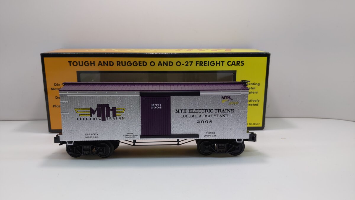MTH 30-74488 O Gauge MTHRRC-2008 19th Century Boxcar #2008 NIB