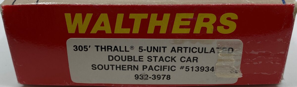 Walthers 932-3978 HO Southern Pacific 305' 5-Unit Double Stack Car #513934 MT/Box