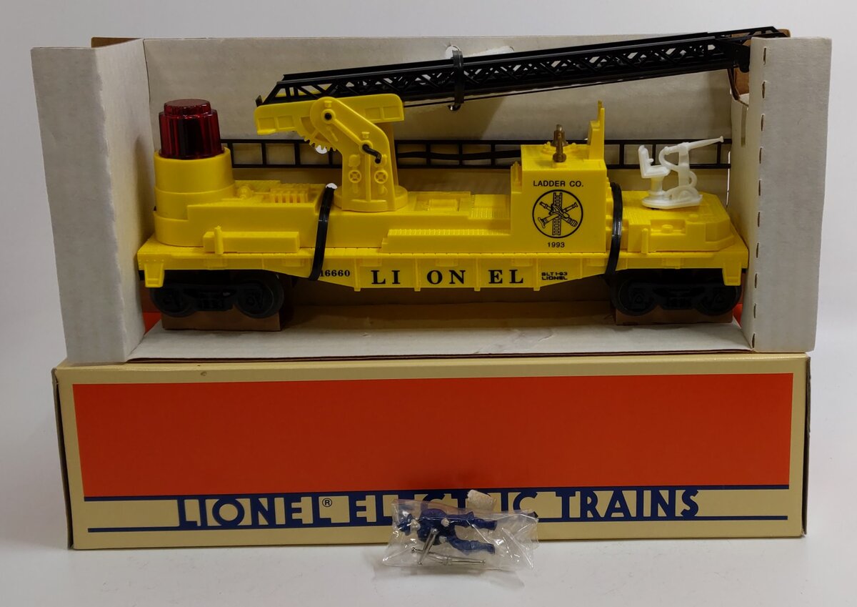 Lionel 6-16660 O Gauge Lionel Operating Fire Car With Ladders