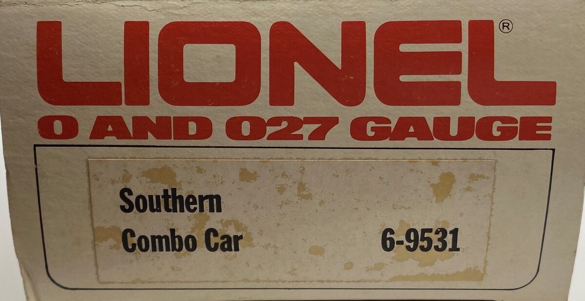 Lionel 6-9531 O Gauge Southern Crescent Limited "Andrew Pickens" Combo Car #9531 NIB