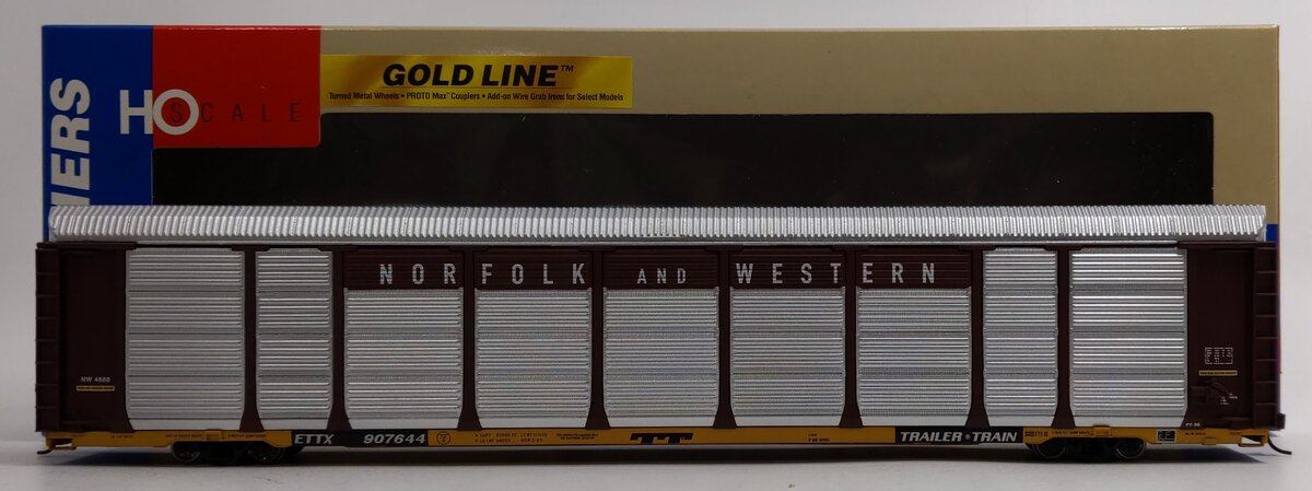 Walthers 932-4883 HO Scale Norfolk & Western Thrall 89' Tri-Level Auto Carrier LN/Box