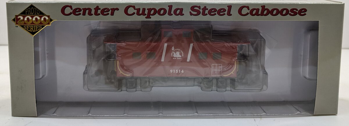 Proto 2000 31260 HO Scale CNJ Center Cupola Steel Caboose #91514 LN/Box