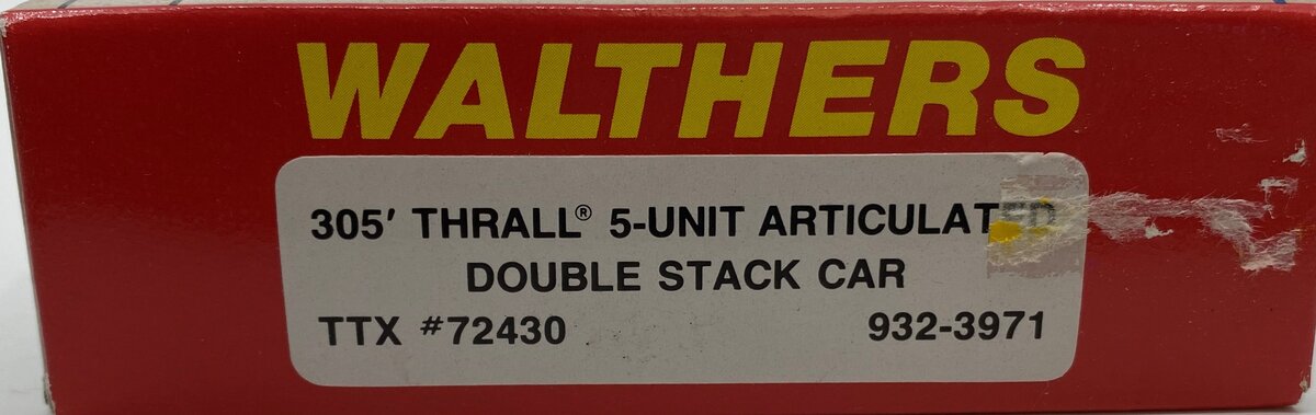 Walthers 932-3971 HO TTX 5-Unit Thrall Double Stack Car Kit #72382
