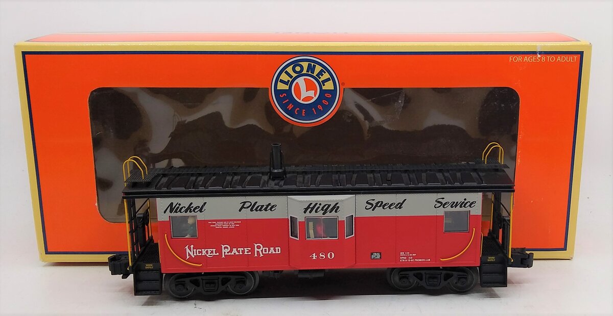 Lionel 6-17643 O Gauge Nickel Plate Road Lighted Caboose #480 LN/Box