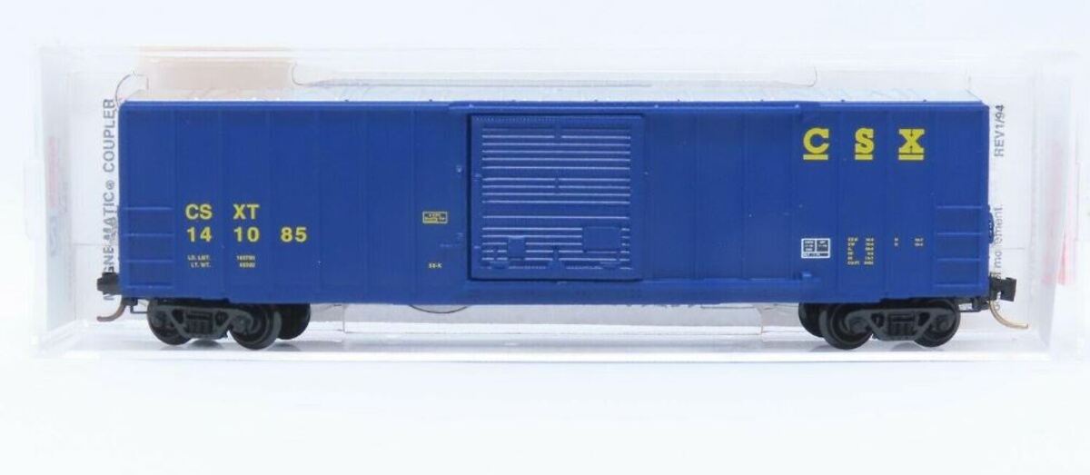 Micro-Trains 25550/3 N Scale CSX 50' Rib Side Single Door Boxcar #141085 LN/Box