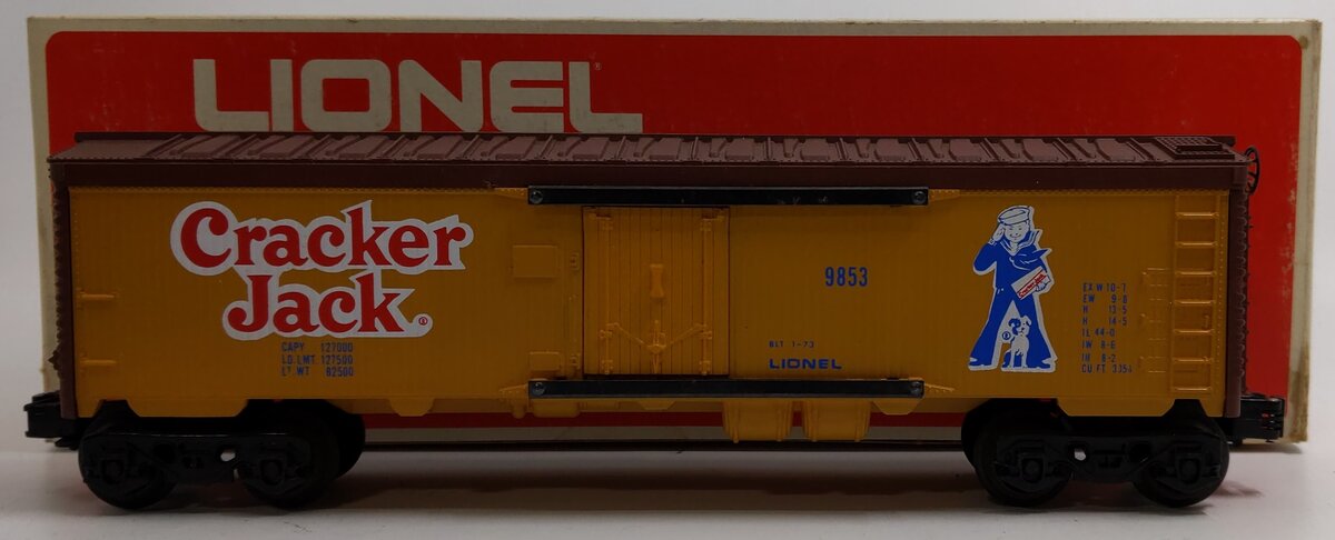 Lionel 6-9853 O Gauge Cracker Jack Billboard Reefer Car (Caramel