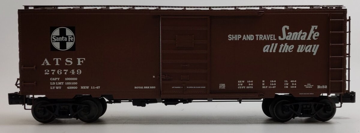 Lionel 6-17295 O Gauge Santa Fe PS-1 Boxcar #276749 LN/Box
