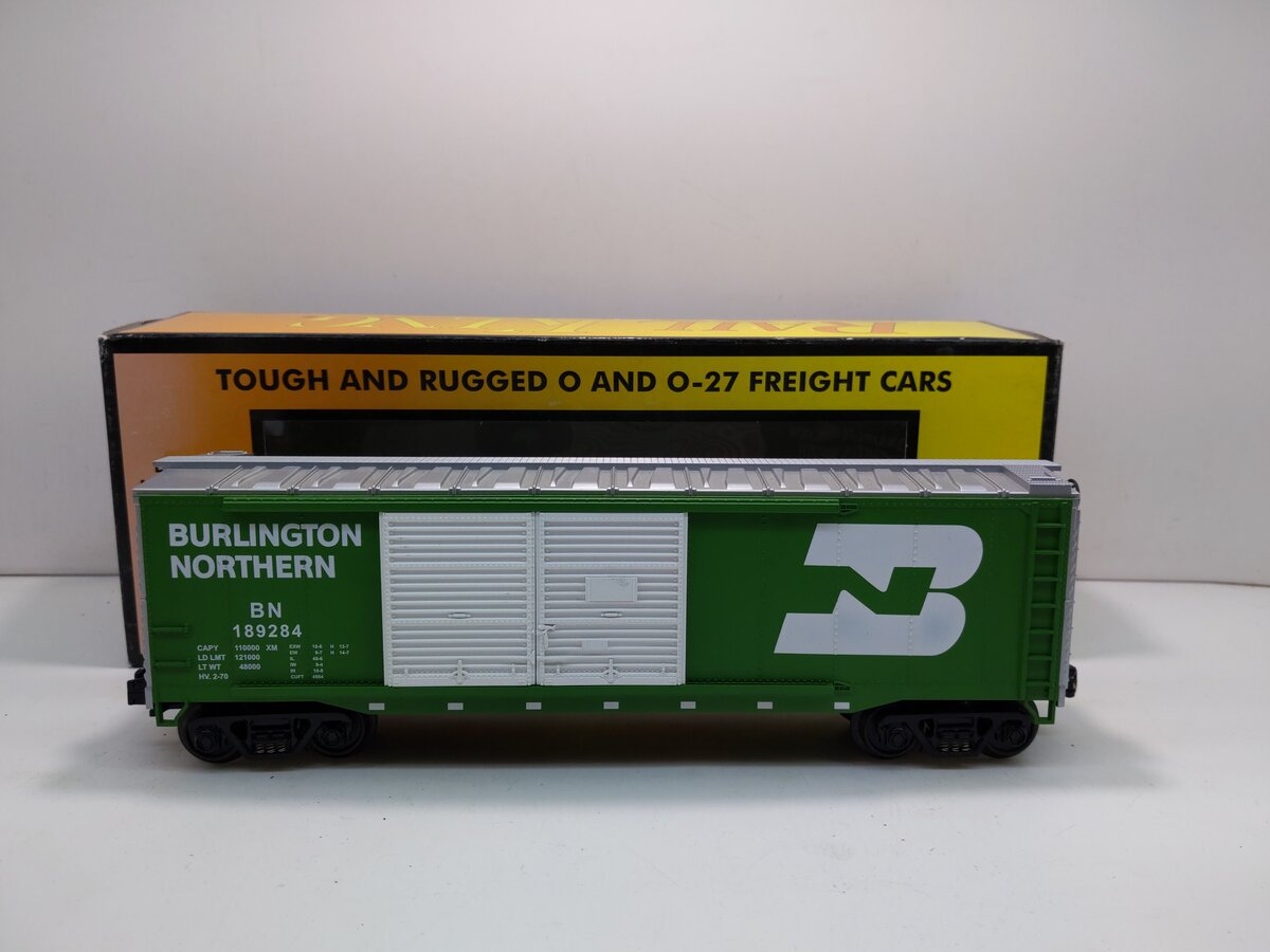 MTH 30-7456 O Gauge Burlington Northern Double Door Boxcar LN/Box