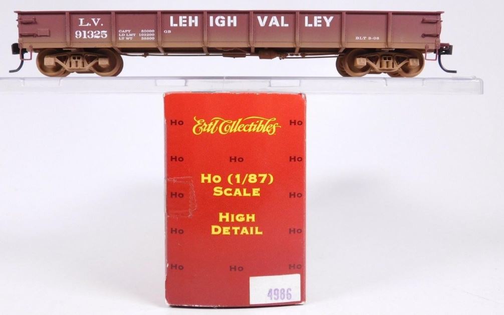 Ertl 4986 HO Scale Lehigh Valley 40' Low-Side Gondola #91325