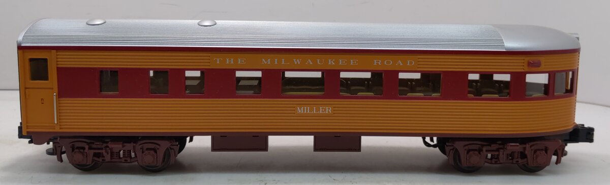 MTH 30-6090-4 O Milwaukee Road Hiawatha "Miller" Observation Car LN/Box