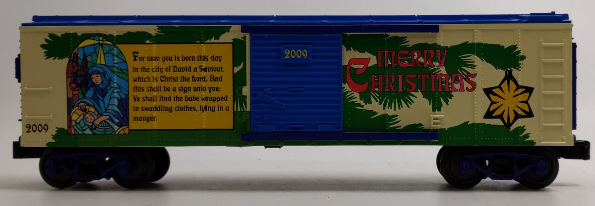 MTH 30-74531 O Gauge 2009 Christmas Box Car LN/Box