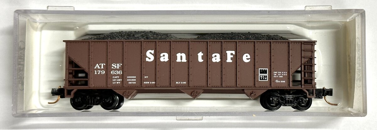 Atlas 32681 N Scale Santa Fe 90 Ton Hopper #179636 LN/Box